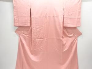 のり散らし模様織り出し色無地着物